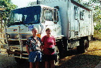 Eric and Jean with our 4WD motorhome